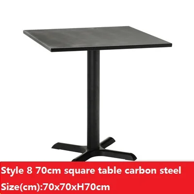 Style 8 70x70xH70 Открытый стол патио открытый-Воздушный Балконный стол кофе открытый досуг алюминиевая настольная пластиковая древесина антикоррозийный деревянный садовый стол - Цвет: Style 8 70x70xH70
