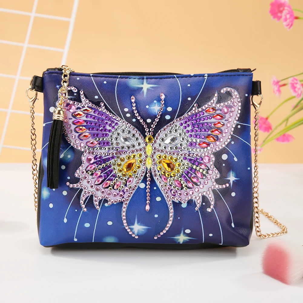DIY бабочка Специальная форма алмазная живопись Браслет Кошелек для женщин клатч сумка для хранения Рождественский подарок для подруги сумка на цепочке - Цвет: AA111