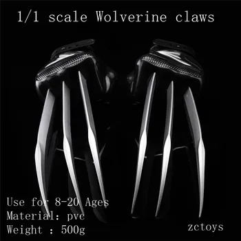 

2 Pcs / Set 1: 1 Cosplay X-Men Wolverines Claws Logan Blade Claw Prop PVC Super Hero Leg Paw Toy Gift Model Arms