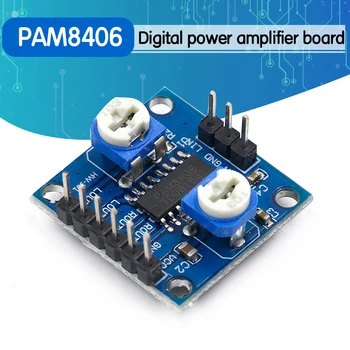 

1pcs PAM8406 Digital amplifier board with volume potentiometer 5Wx2 Stereo
