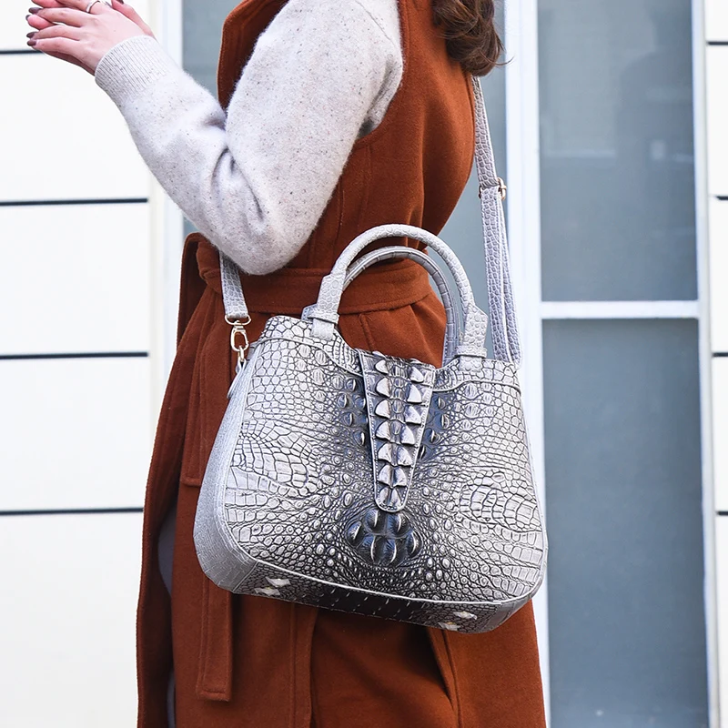 Gykaeo, крокодиловый узор, модные женские кожаные сумки, роскошная Высококачественная сумка-торба, дамская сумка из искусственной кожи, сумки через плечо для покупок