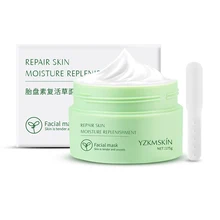 Маска для лица с плацентой и травой, против старения, увлажняющая, никотиam, маска для сна, уход за кожей, маска для лица