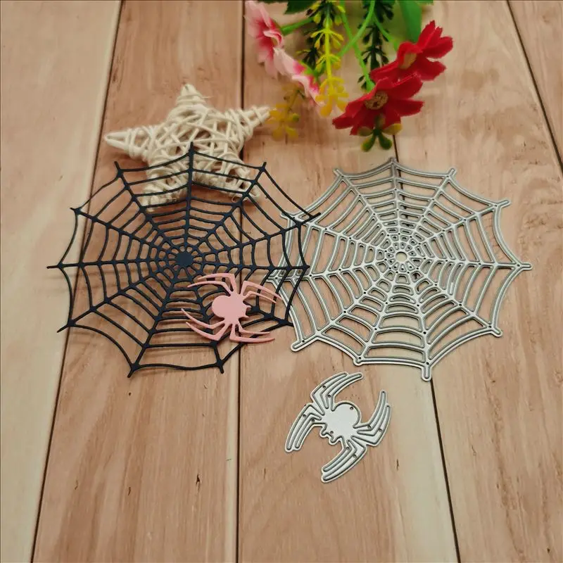 Troqueles de corte de Metal de tela de araña para bricolaje, papel de álbum de recortes, manualidades decorativas para tarjetas, troqueles en relieve