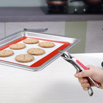 

Stainless Steel Multi-functional Silicone Non-slip Handle Dish Bowl Upgraded Version Anti-scalding Clip Holder Gripper Corkscrew