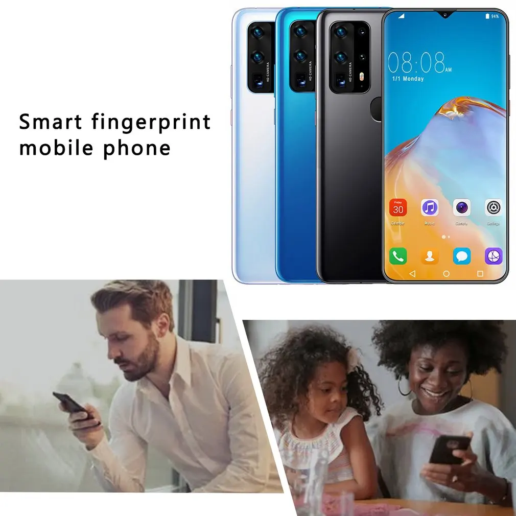 P43pro 32G Android Системы смартфон 6 7 дюймов Full Экран мобильный телефон HD Большой