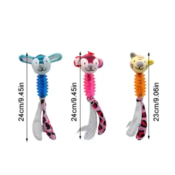 

3PCS Soft Plush Dog Toy Chew Anti-bite Squeaky Toys for Pets Puppy Playing Kit