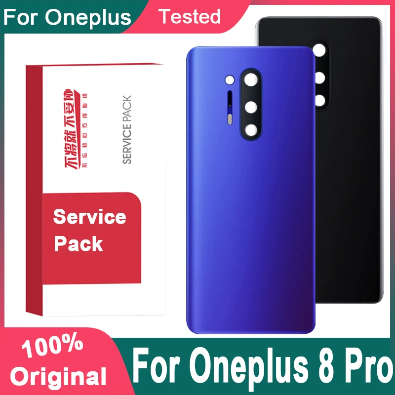 Оригинальная задняя Корпус Замена для Oneplus 8 Pro крышка Батарея Стекло One Plus Honor дверь замены с