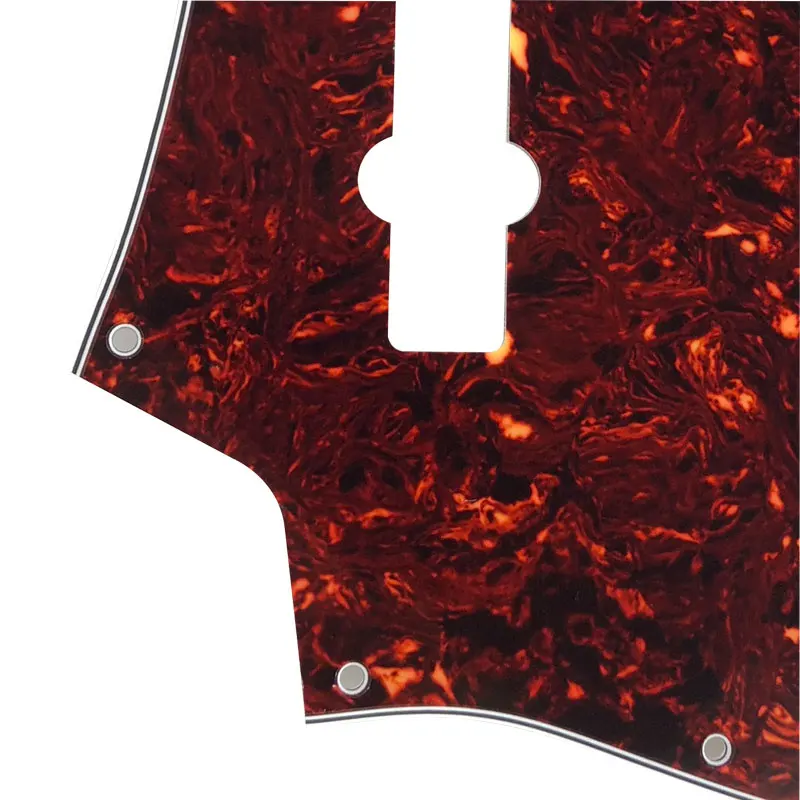 Pleroo заказное качество Pickguard-для левшей США 10 отверстий 4 струны Стандартный джазовый бас-гитара скретч пластина