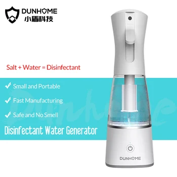 

2020 Xiaomi Mijia Portable Household Disinfectant Making Machine Dunhome Disinfectant Water Generator Spray Disinfection
