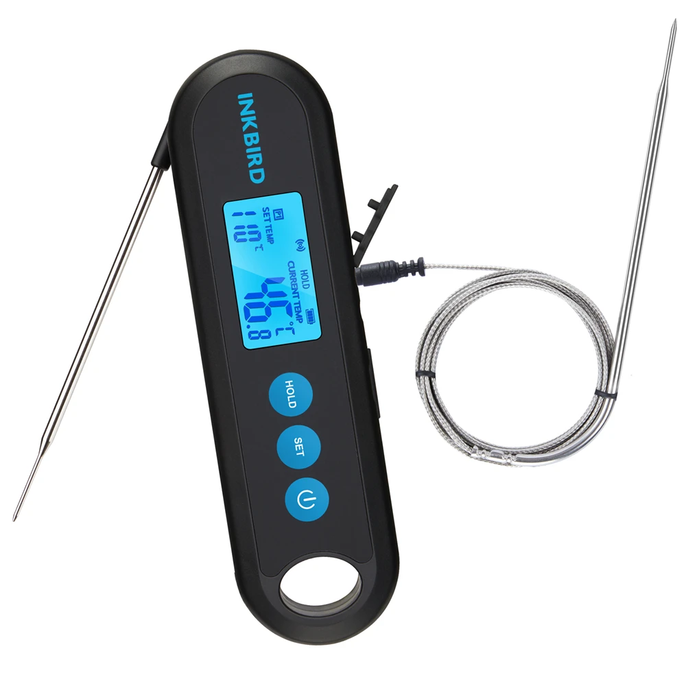 INKBIRD IBT-4XS Digital Rotation Reading Screen BBQ Meat Cooking Thermometer  Bluetooth Connect Magnetic Design and 2/4 Probes - AliExpress