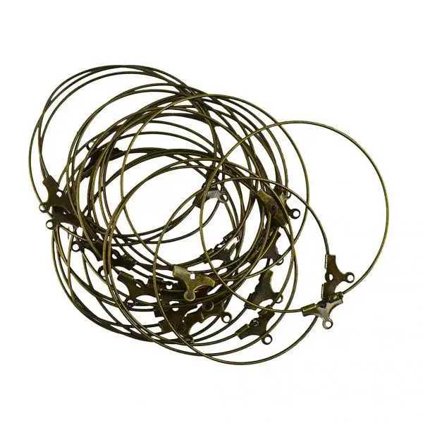20x Beading Hoop Loop Earring Ear Wire Jewelry Making Findings DIY Gold 