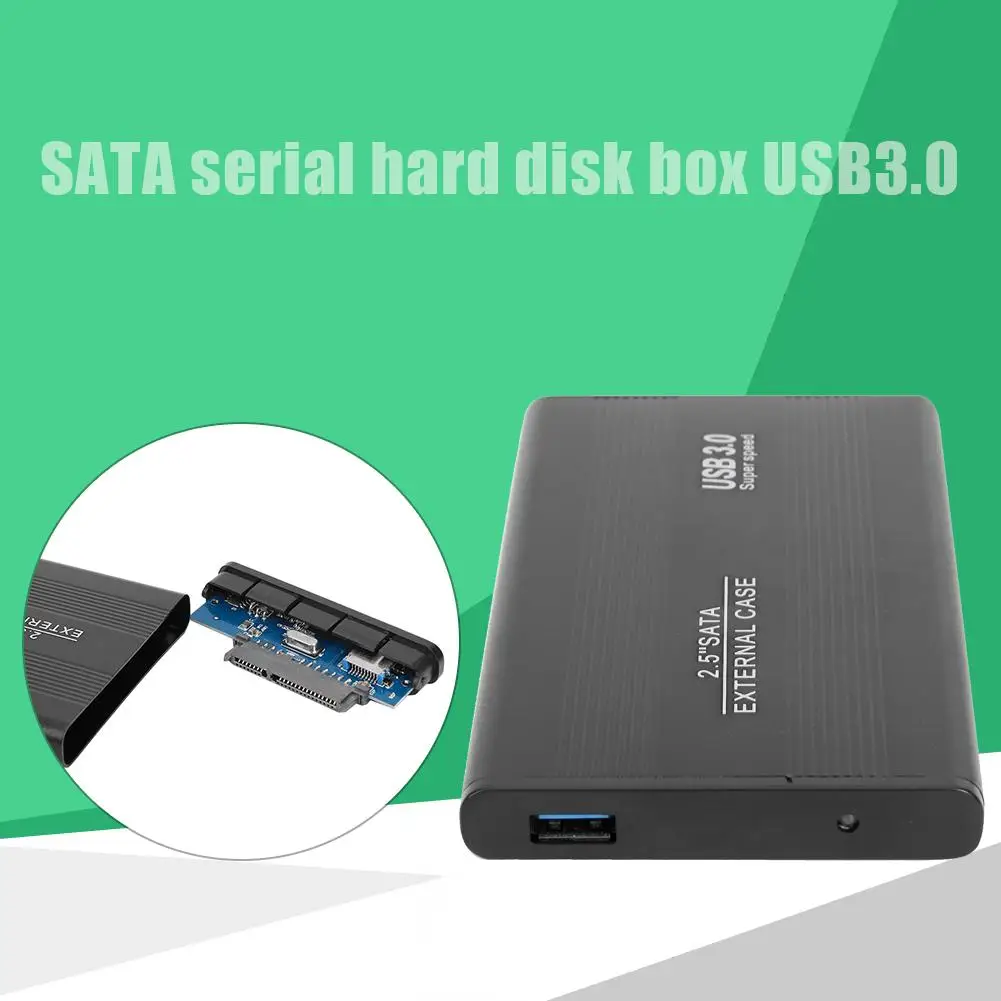 2 5 дюйма USB 3 0 на SATA внешний жесткий диск коробка портативный алюминиевый сплав 6
