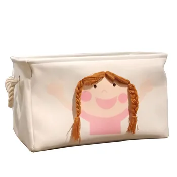 

Clothes Storage Organizer Folding Closet Organizer Boy Girl kids toys Storage Basket Cartoon Canvas Folding Laundry Basket Bag