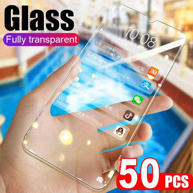 Закаленное стекло для Huawei P40 P30 P20 Pro P10 P9 P8 Lite Plus 2017 50 шт./лот Взрывозащищенная