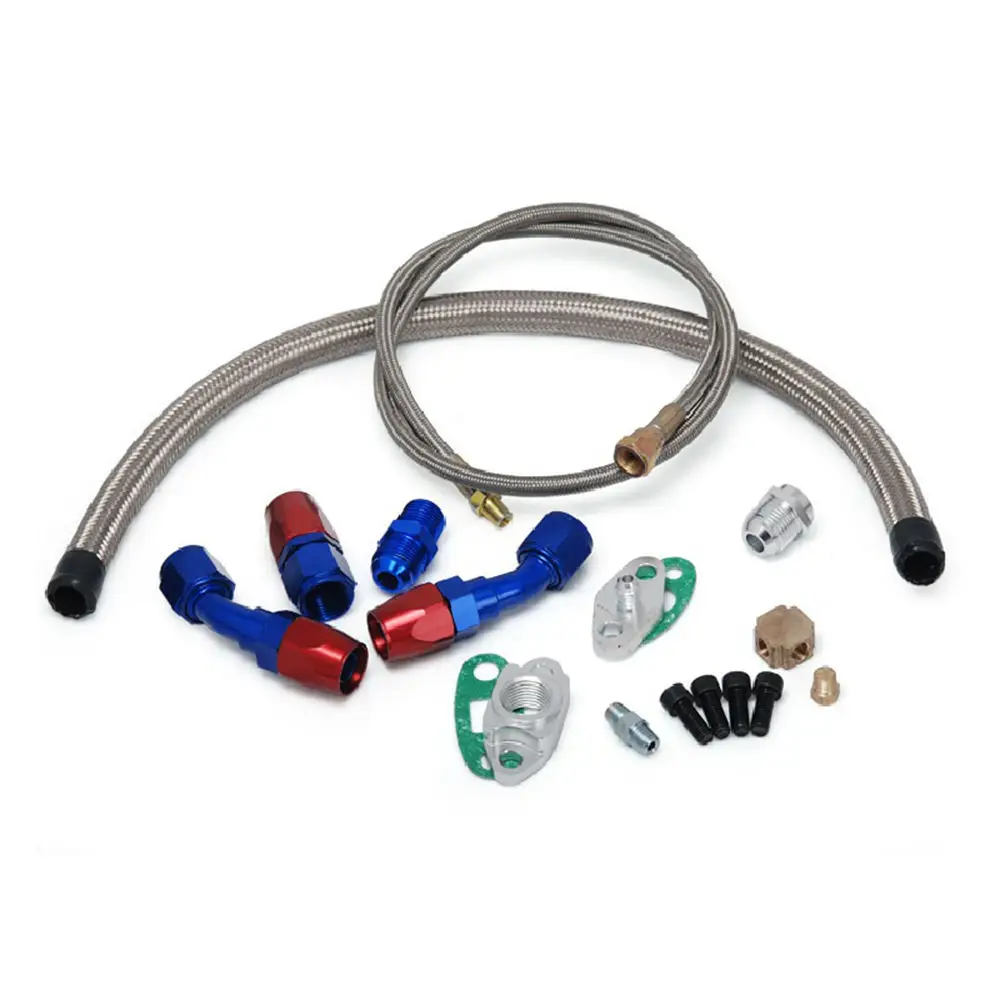 36 "4 1/8 NPT линия подачи масла + 17" 10 AN турбо обратного слива комплект EP WXB01Q|kit can|kit