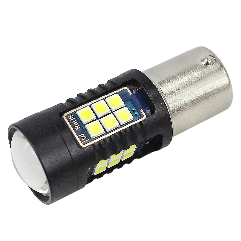 Автомобильный светодиодный светильник S25 1156 стоп-сигналы 27SMD 3030 рулевого противотуманная фара фонарь Реверсивные огни лампы