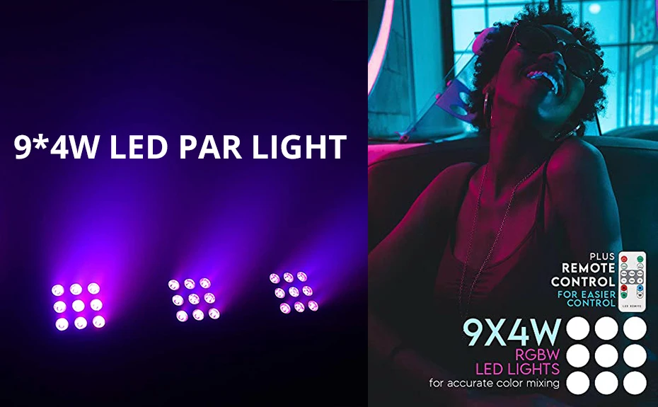 4X 160W LED PAR Bühnenbeleuchtung RGB STAGE Club LIGHT Bühnenlicht Lichteffekt 