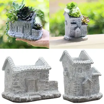 

European Micro Landscape Resin Material Mini Succulent Flower Pot 27RF