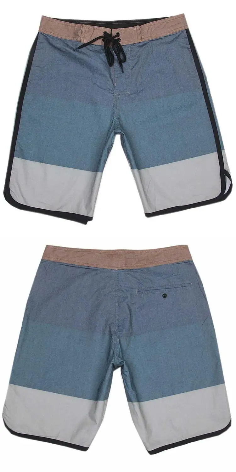 Брендовые новые мужские пляжные шорты, модные быстросохнущие пляжные шорты из спандекса и эластана, мужские повседневные шорты, бермуды, шорты 30-38 - Цвет: Light Navy