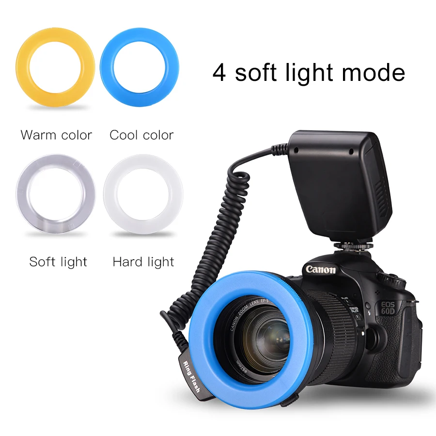 MAMEN макро кольцо комплект вспышки Speedlight Speedlite для Canon Nikon Fujifilm Olympus Pentax DSLR камера