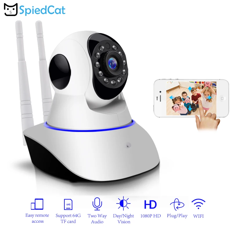 1080 P/720 P IP Wifi AP/P2P камера ночного видения беспроводная домашняя охранная