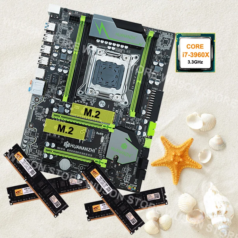 HUANAN ZHI deluxe X79 скидка материнская плата с M.2 слотом новая 16G DDR3 1600 МГц настольная память процессор Intel Core i7 3960X 3,3 GHz HUANAN ZHI deluxe X79 скидка материнская плата с M.2 слотом новая 16G DDR3 1600 МГц настольная память процессор Intel Core i7 3960X 3,3 GHz