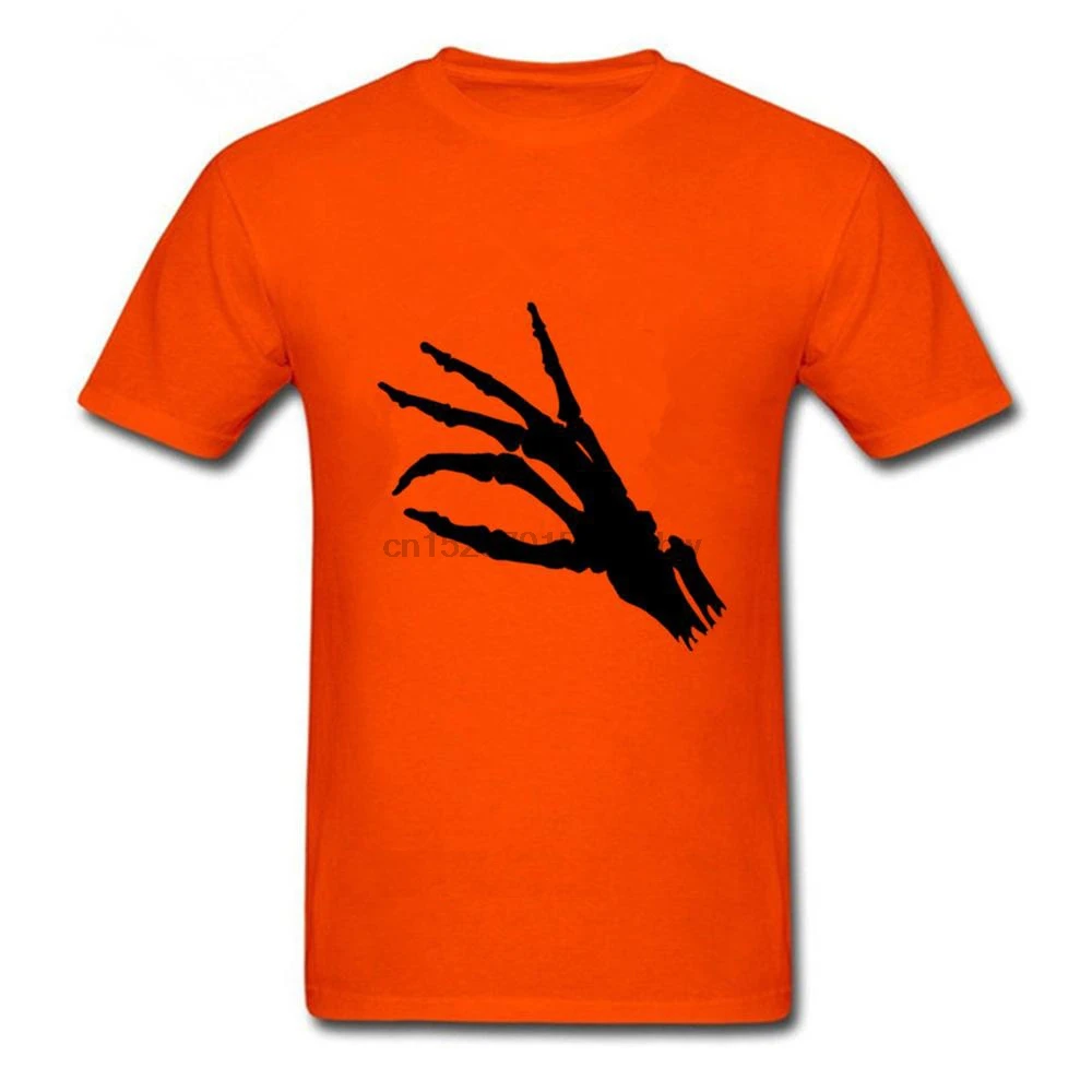 Летняя Новинка модные мужские топы череп скелет руки 3d Рисунок футболка Забавные