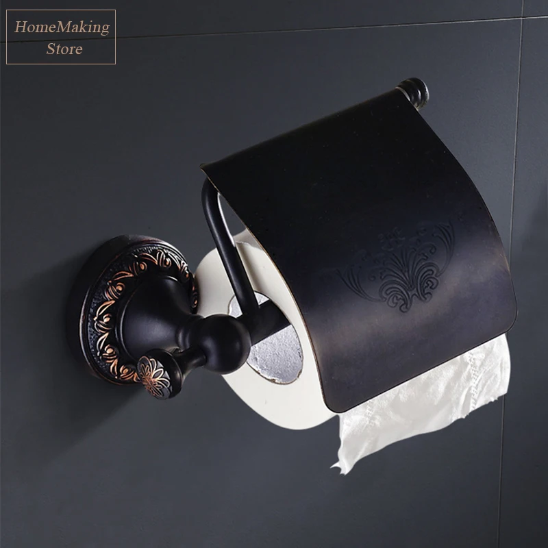 Античный держатель рулона туалетной бумаги Ретро Стиль Настенный латунный алюминиевый Аксессуары для ванной комнаты
