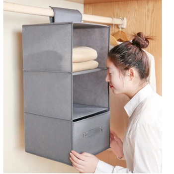 

Interlayer Storage Bag Dustproof Breathable Drawer Type Wardrobe Hanging