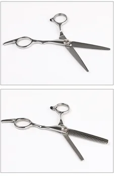

Family barber scissors Hair cut teeth cut flat Don't cut thin rust Hair trimmer 6 inches of scissors Hair trimming