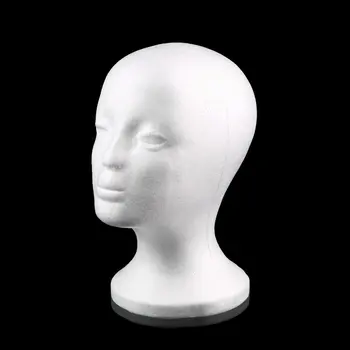 

Foam Female or Men Mannequin Head Wigs Glasses Cap Display Holder Stand Model Drop Shipping wig head with stand wig holder