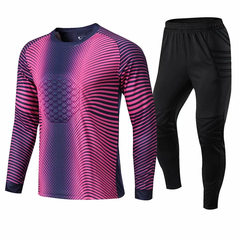 Adult Kids Football Long Sleeves Goal Keeper Uniforms Football Goalkeeper Jerseys sets men kids Socce Uniforms football uniform sports uniform sets