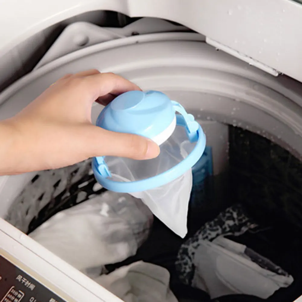 Mesh Filter Bag Floating Style Washing Clothes Machine Wool Filtration Hair Removal House Cleaning necessary#137