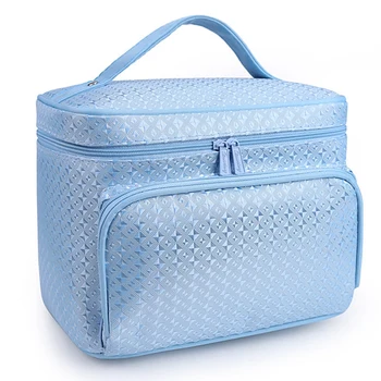 

AUAU-Shape Big Capacity Women Cosmetic Bag Cosmetics Organizer Travel Necessaries Waterproof Makeup Bag Multifunction Toiletry M