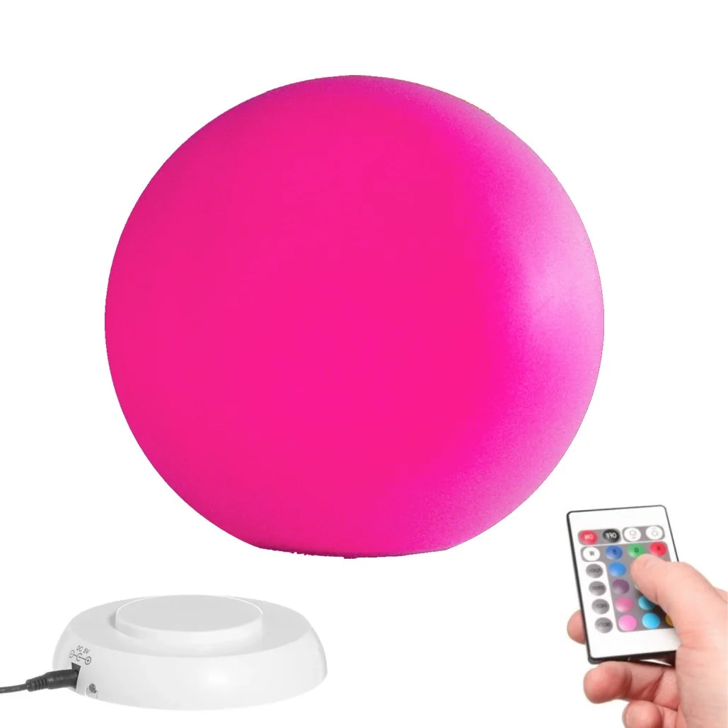 10"Glowing Beach Ball remote control LED light Swimming Pool Toy 16 Colors Glowing Ball LED Beach Ball Party Accessories Outdoor outdoor solar color changing lights Underwater Lights