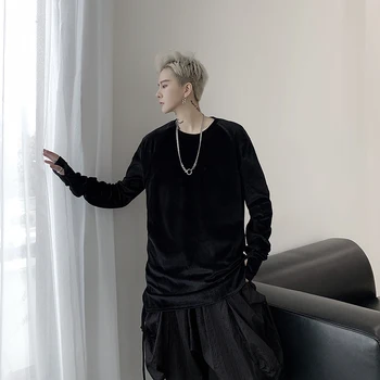 

Autumn New Hoodie Men's Fashion Solid Color Casual O-neck Sweatshirt Man Streetwear Wild Loose Hip Hop Hoodies Male Hoody