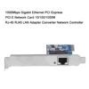 KEBIDU 1000Mbps Gigabit PCI-E Network Card Ethernet PCI Express 10/100/1000M RJ-45 LAN Adapter Converter Network Controller ► Photo 2/6