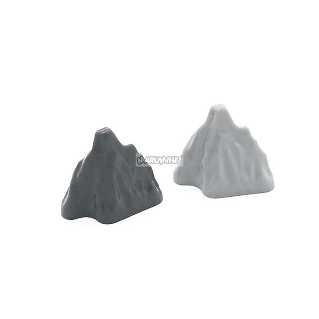 Marumine Stone Rock Panel Irregular Rockery Constructor Garden City Buildings Classic Bricks MOC Educational Toys For Children 3