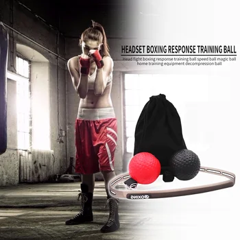 

Portable Speed Punch Ball Muay Thai Raising Hand Eye Reaction Boxing Ball Gym Training Equipment Adjustable Head Circumference