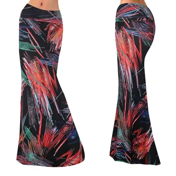 

Womail 2020 Women Sexy Tight Skirt Fashion Women's Casual Line Geometric Printing Bag Hip Fishtail Skirt Long Maxi Skirt New