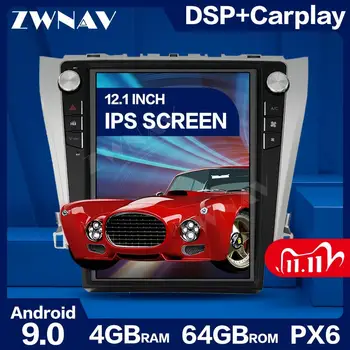 

PX6 4+64 Tesla Style Big Screen Android 9.0 Car Multimedia Player For Toyota Camry 2012-2016 GPS Audio Radio stereo BT head unit