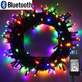 

10M 20M 30M 50M 100M Bluetooth Control LED String Lights 31V Low Voltage Christmas Lights for Outdoor Xmas Party Wedding Decor