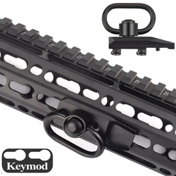 Adaptador da montagem do giro do estilingue de qd para o trilho de keymod com destacam rápido/liberação botão resistente 1.25 Polegada acessório