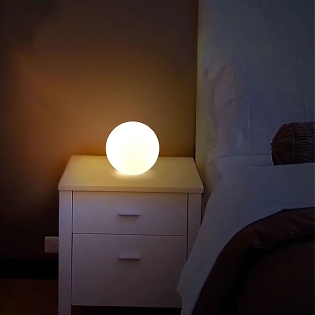 Decorative Home Foldable Portable Bedside Night Light Waterproof Silicone Anti-fall Led USB Coconut Lamp Outdoor Indoor Camping