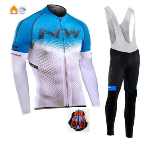 Northwave Pro Team Зимняя одежда для велоспорта дышащая Ropa Ciclismo Одежда с длинным рукавом для горного велосипеда одежда для спорта на открытом воздухе - Цвет: 16