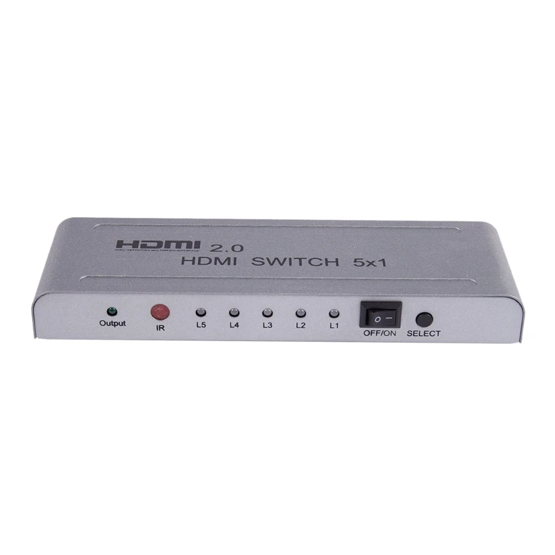 1080P Hdmi Коммутатор Hdmi 2,0 5X1 переключатель аудио-видео конвертер 4Kx2K @ 60 Гц поддержка Hdr-Us Plug
