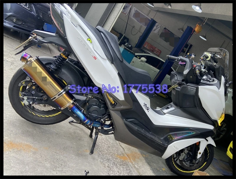 Titanium Alloy Oval ID:51mm/54mm/57mm/61mm/63mm/65mm/70mm L:460mm Motorcycle Exhaust Muffler Escape Come with Sticker DB Killer - Image 6