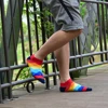 Chaussettes hommes invisibles court été chaussettes qualité affaires décontracté printemps couleur peigné coton bateau chaussettes ► Photo 3/6