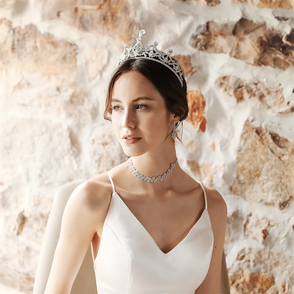 

bridal hair accessories crown New wedding crowns claw chain inlaid zircon handmade high-grade zircon crown women accessories