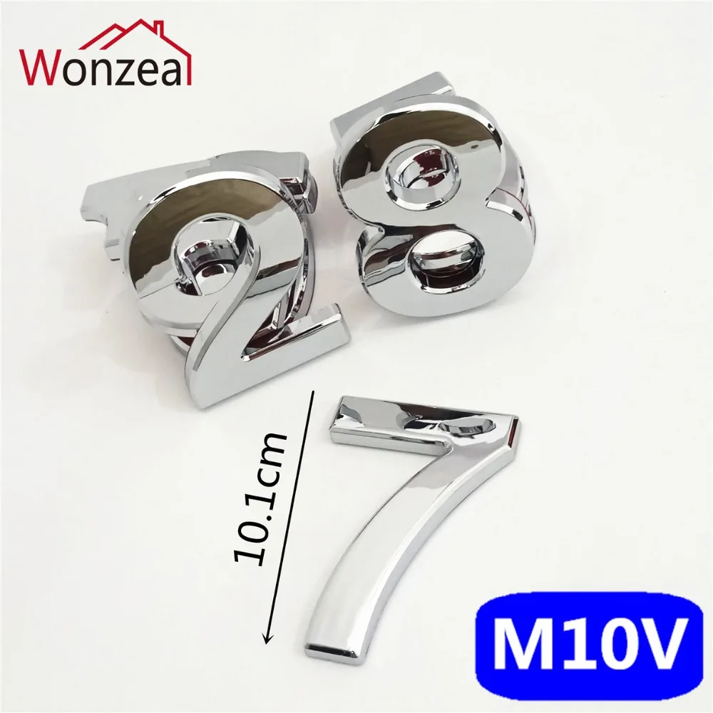 M10V亮银10cm塑料门牌=c混合6